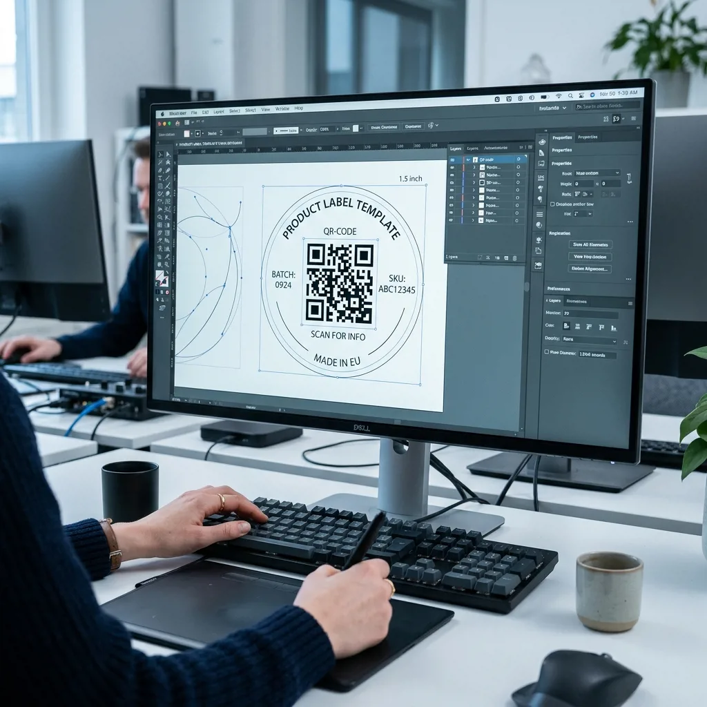 Подготовка векторного макета с QR-кодом для этикетки