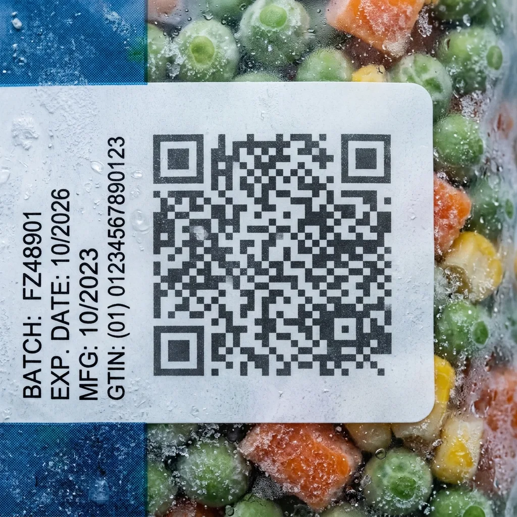 Data Matrix код на этикетке продукта