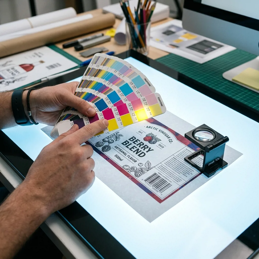Макет этикетки в программе Adobe Illustrator