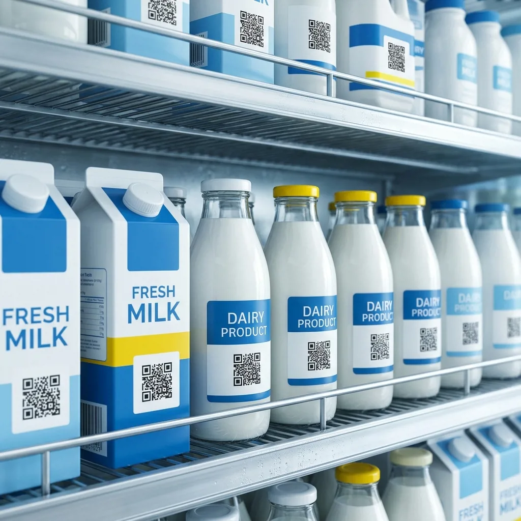 Этикетки с Data Matrix для молочной продукции