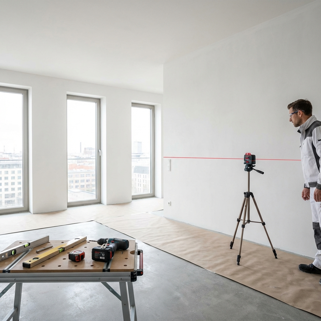 Процесс премиального ремонта: идеальная чистота, точность и соблюдение технологий на каждом этапе